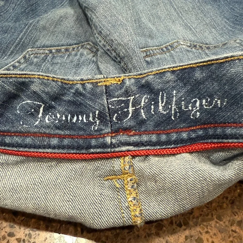 TOMMY HILFIGER DENIM MINI SKIRT 2 Women's Skirt Blue Y2K Vintage Preppy 2000's - Picture 7 of 9